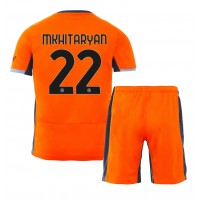 Fotbalové Dres Inter Milan Henrikh Mkhitaryan #22 Dětské Alternativní 2023-24 Krátký Rukáv (+ trenýrky)